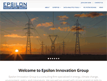 Tablet Screenshot of epsiloninnovation.com